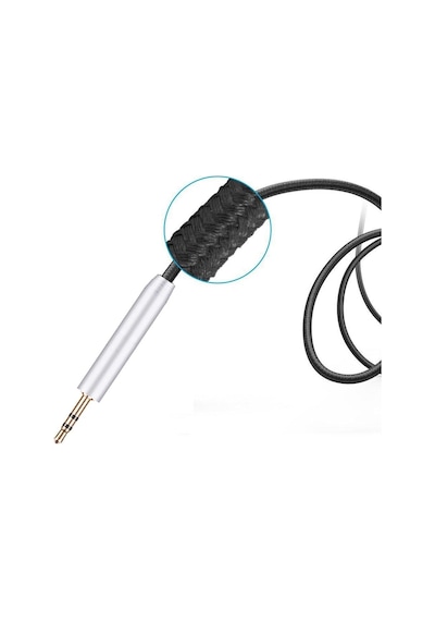 Jbl Uyumlu Live 400BT 500BT 650BTNC E35 E45BT E55BT J56BT Örgülü Mikrofonlu Kulaklık Ses Kablosu