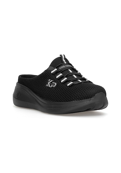King Paolo D5109 Krakers Sabo Kadın Memory Foam Düz Sandalet Siyah Siyah King Paolo D5109 Krakers Sabo Kadın Memory Foam Düz Sandalet Siyah Siyah