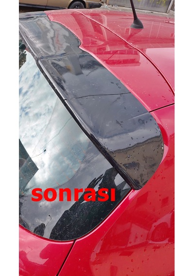 208 Spoiler Üst Kapak - Siyah - Plastik