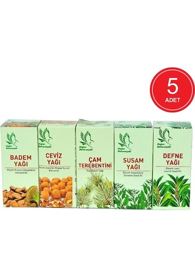 Doğan Baharatçılık Saç Bakım Yağı Seti 5 x 50 ML