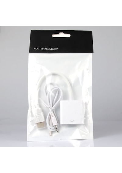 4548 Hdmı To Vga Kablo Çevirici Dönüştürücü + Ses