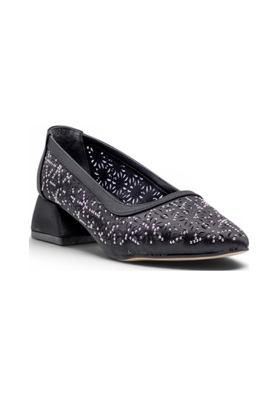 Shoes 0755 Taşlı Kadın Abiye siyah