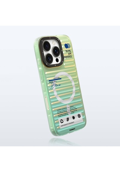 Apple iPhone 16 Pro Max Uyumlu Kılıf Magsafe Şarj Özellikli Youngkit Chameleon Serisi Kapak Mavi