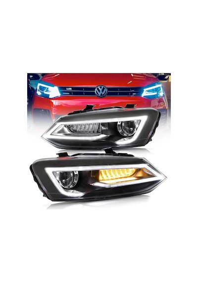 VOLKSWAGEN POLO 6C UYUMLU AUDİ DİZAYN FAR TAKIMI 2014-2017