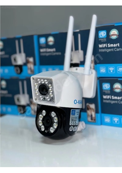 O-kam 3012 Dual Lens 6mp Wifi Akıllı Kamera , Yapay Zeka, Gece Görüş, Karşılıklı Konuşma