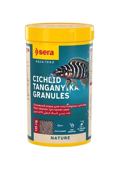 Sera Cichlid Tanganyika Granules Balık Yemi 250 Ml 135 Gr