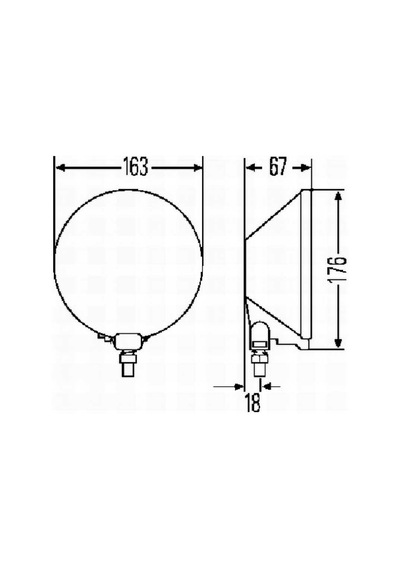 Hella Uzun Hüzme 12v H3 Halojen Sol-sag Kullanilabilir Sari Far Comet 500 1f4005750-761