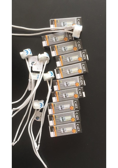 10 Adet Cata Ct9262 G4 Duy İğne Bacak İnce Bacak Ampul Duyu 12X50