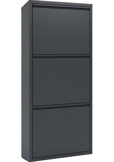 Üçlü Metal Ayakkabılık Premium Antrasit Antrasit