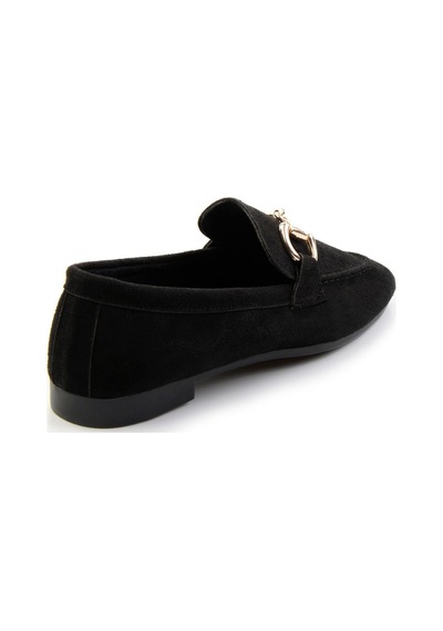 Bambi Siyah Kadın Loafer Ayakkabı K01688011002 Siyah