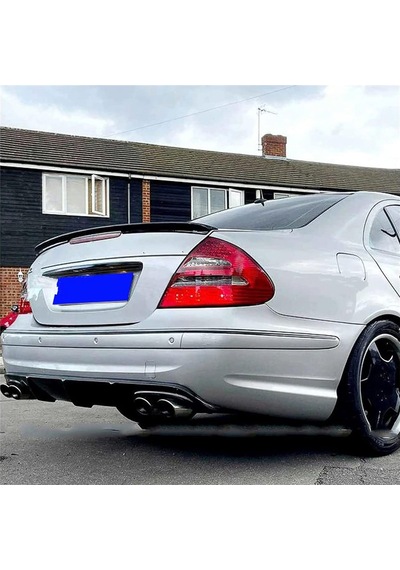 Mercedes E W211 Bagaj Üstü Spoiler Parlak Siyah Spoyler Plastik İthal 2002-2009