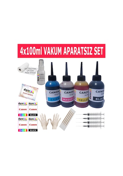 Canon 450 Mp150 Mp160 (Pg 40 Cl 41) Kartuş Mürekkep Dolum Seti 4X