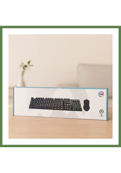 Bezos Kablolu Rgb Oyuncu Klavye Ve Mouse Seti - Siyah Hb006