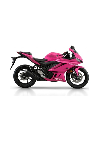 Yamaha R25 Pembe Parcalı Kaplama Folyo