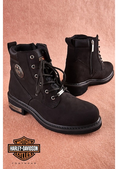 Harley Davidson Harley-davidson 025m100128 Jım Erkek Bot - Siyah Nubuk-siyah Nubuk
