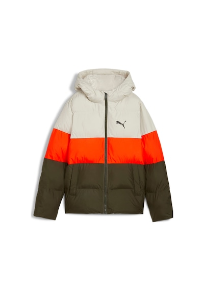 Puma Poly Genç Kapüşonlu Şişme Mont 626502 70 Yeşil