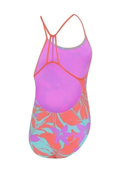 Speedo Alv Lline Bk 1pc Jf Purple Kız Çocuk Mayosu Mor Mor