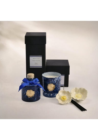 Night Bloom Kokulu Mum Mavi 230 Gr Renksiz