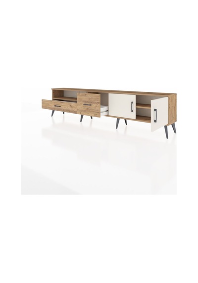 Arges Tv Ünitesi 2 Raflı 2 Çekmeceli 2 Kapaklı 220x30x51 Çam-aytaşı/çam Aytası/atlas Çam - Atlas Çam Arges Tv Ünitesi 2 Raflı 2 Çekmeceli 2 Kapaklı 220x30x51 Çam-aytaşı/çam Aytası/atlas Çam - Atlas Çam