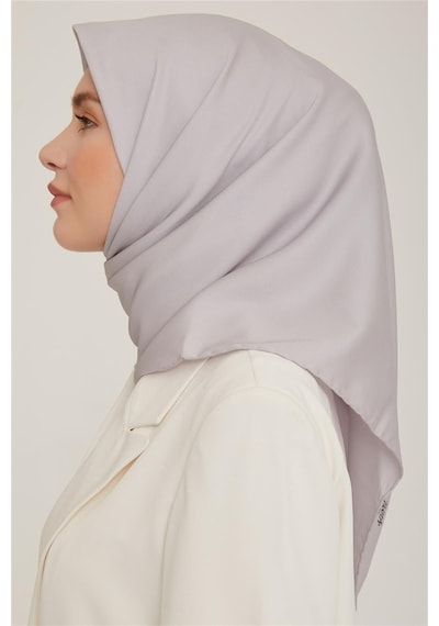 Armine Düz Twill Eşarp - Gümüş 766 - Gümüş 766