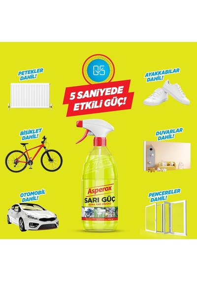 Sarı Güç Yağ Çözücü Sprey 650 Ml 10'lu Set