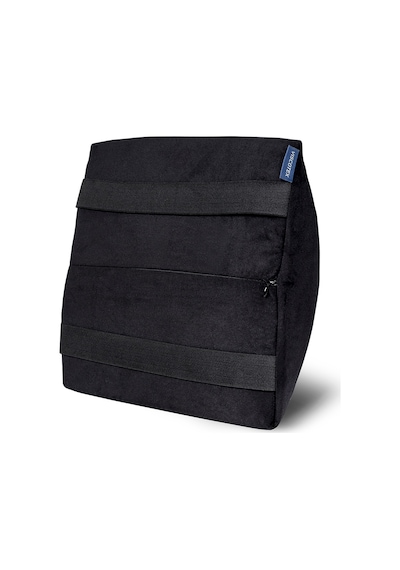 Visco Ortopedik Araç Bel Dayama Minderi 35x33x9 cm, Siyah