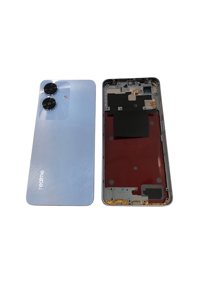 Realme Note 60 Rmx3933 Kasa Arka Kapak Pil Kapağı Mavi