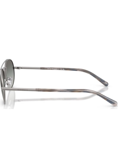 Emporio Armani Ea 2171 300311 57 Erkek Pilot Gri Metal Güneş Gözlüğü Gri