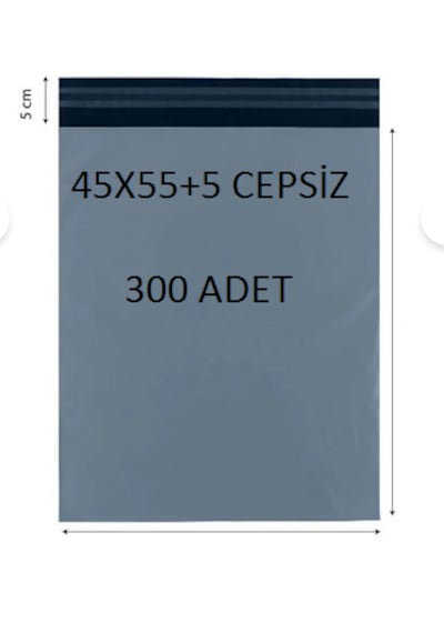 45x55+5 300 Adet Cepsiz Kargo Poşeti Cac Plastik