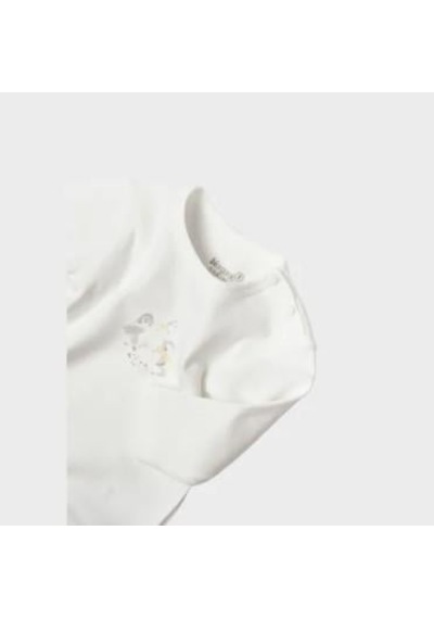 Bibaby Organik Body Uzun Kol Penguin Club Ekru - Gri-11651 Ekru