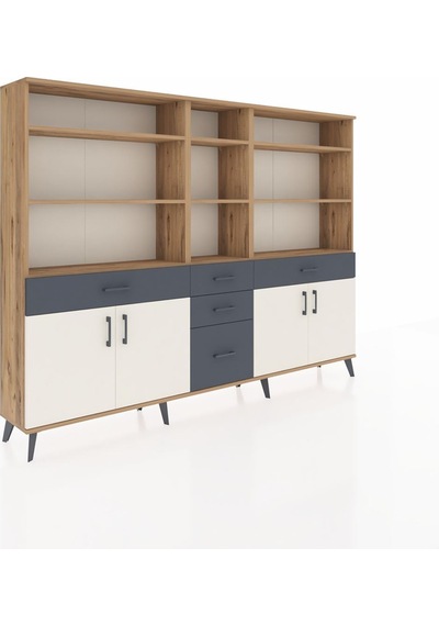 Arges Dolap 11 Raflı 5 Çekmeceli 4 Kapaklı 220x30x163 Çam-aytaşı/antrasit Aytası/antrasıt - Atlas Çam Arges Dolap 11 Raflı 5 Çekmeceli 4 Kapaklı 220x30x163 Çam-aytaşı/antrasit Aytası/antrasıt - Atlas Çam