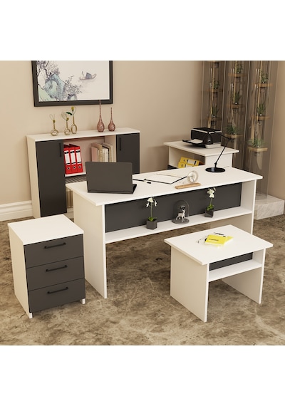 KALENDER DEKOR MERKÜR-1-2-3-4-5 OFİS BÜRO MASASI TAKIMI MRK14