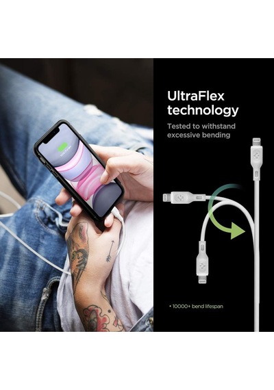 Ayrex Spigen Usb-c To Lightning 1 Metre Hızlı Şarj / Data Kablosu Mfı Lisanslı C10cl Beyaz - 000ca25416 Spigen Tr Diğer