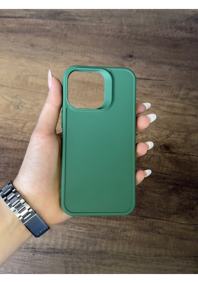 Apple Uyumlu iPhone 15 Pro Silikon Kılıf Xfab Yeşil