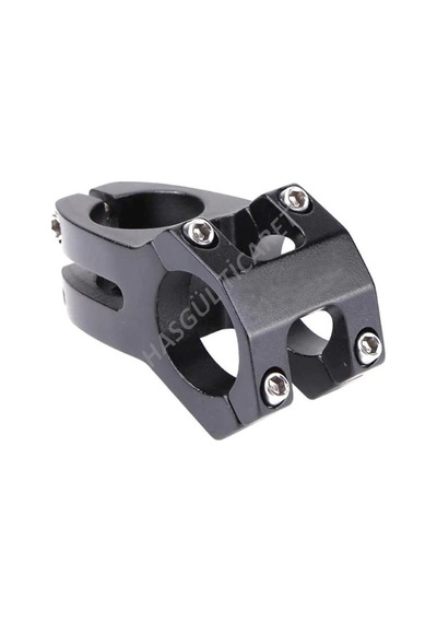 Hsgl Bisiklet Siyah Alüminyum Gidon Boğazı  30 mm 31.8-28.6 Bisi Siyah