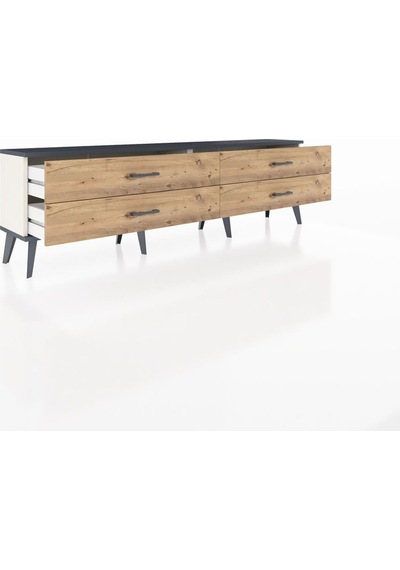 Arges Tv Ünitesi 4 Çekmeceli 176x30x51 Aytaşı-antrasit/çam Antrasıt/atlas Çam Arges Tv Ünitesi 4 Çekmeceli 176x30x51 Aytaşı-antrasit/çam Antrasıt/atlas Çam
