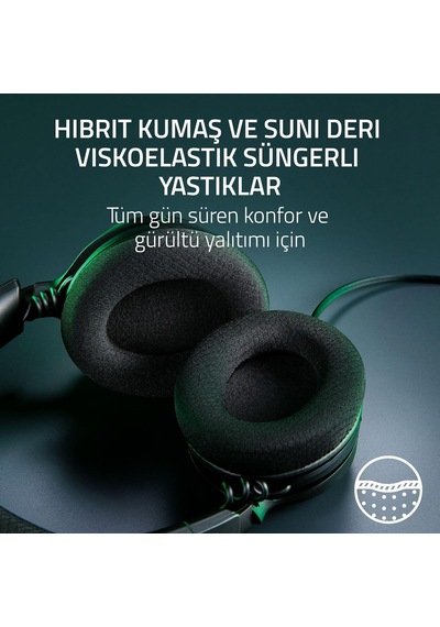 Kraken V4 X - Kablolu Pc Oyun Kulaklığı Triforce 40mm Sürücüler, Geri Çekilebilir Kardioid Mikrofon, 7.1 Surroun