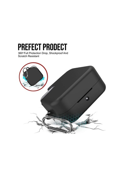 Caseonn Kılıf Askı Aparatlı Mat Silikon Beyaz Beyaz Cmf Buds 2 İle Uyumlu