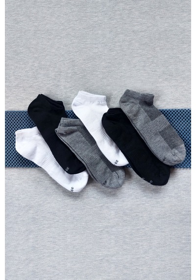 Sensu Iç Giyim File Örgü Unisex 6'lı Patik Çorap Crp2162 Çok Renkli
