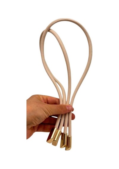 Çanta Aksesuar 60 Cm Krem Renk Trend Model Çift Çanta Sapı