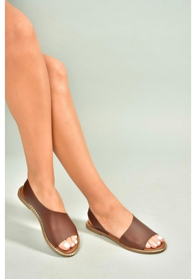 Fox Shoes U876860609 Kahverengi Kadın Sandalet Kahverengi
