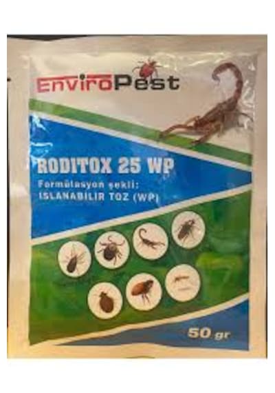 Enviropest Roditox 25 Wp Kırmızı Tavuk Biti Kene Akrep Hamamböceği Haşere Öldürücü