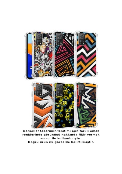 Xiaomi Redmi Note 9 Köşe Korumalı Antişok Kapak Anime Tasarımlı Şeffaf Silikon Kılıf