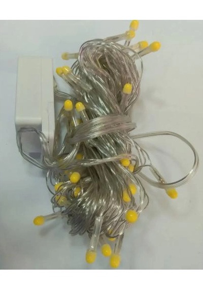 10m 100 Led Damla Uçlu Led Işık Beyaz Işık Şeffaf Kablo Tdrtr