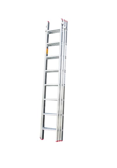 3 Parçalı Alüminyum Sürgülü Merdiven 3x6 Basamaklı Asm.09 200 Cm'ye Kadar