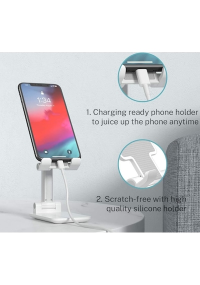 Cep Telefonu Standı Tutucu, Katlanabilir Masaüstü Telefon Stand