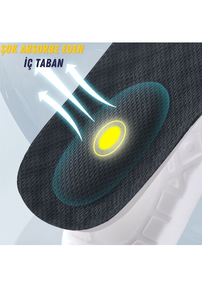 Anatomik, Rahat, Koşucu, Sporcu, Ayakkabı Tabanlığı, Siyah 38-39