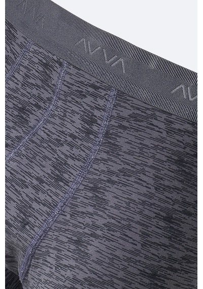 Avva Erkek Gri Desenli Tekli Regular Fit Boxer A61y9504