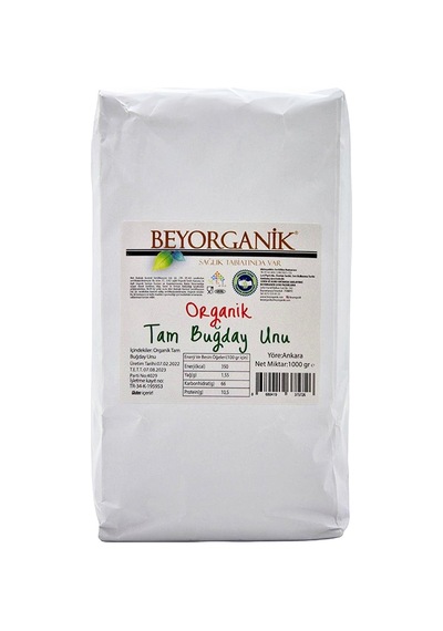 Bey Organik Tam Buğday Un 1000 G Pestisit Ve Aflatoksin Analizli