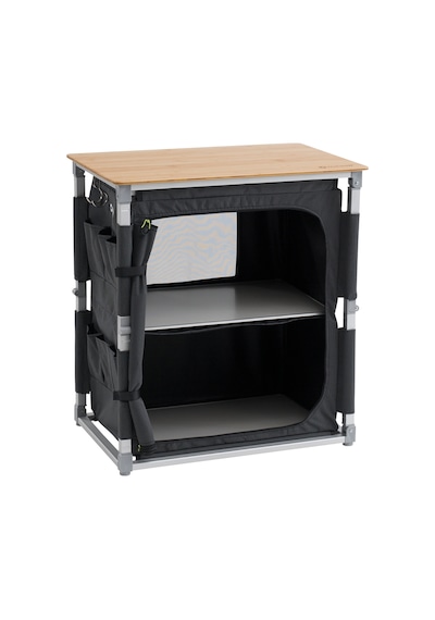 Outwell Padres Storage Unit Bambu Portaatif Kamp Mutfağı Çok Renkli